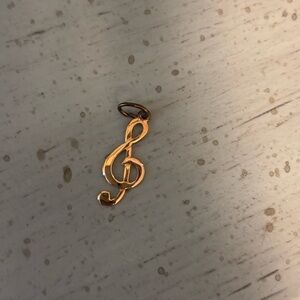 Gold Treble Clef Pendant